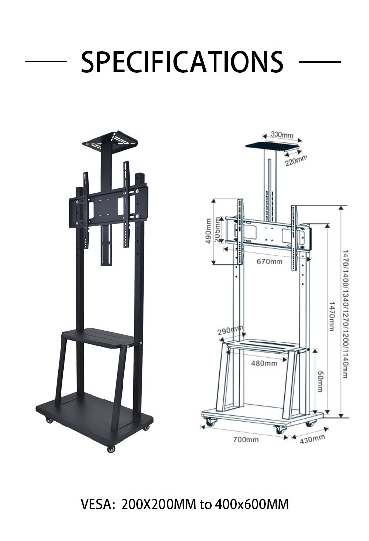 MCR-1700 High Quality TV Stand For 32 to 65 Inches