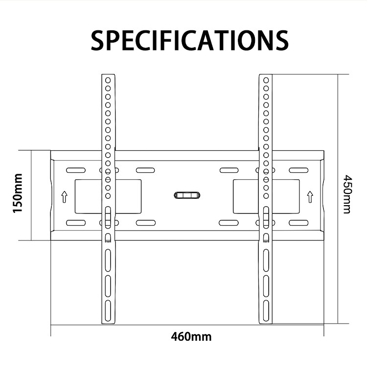 MCR-44F High Quality Fixed TV mount for 32 to 60 inches