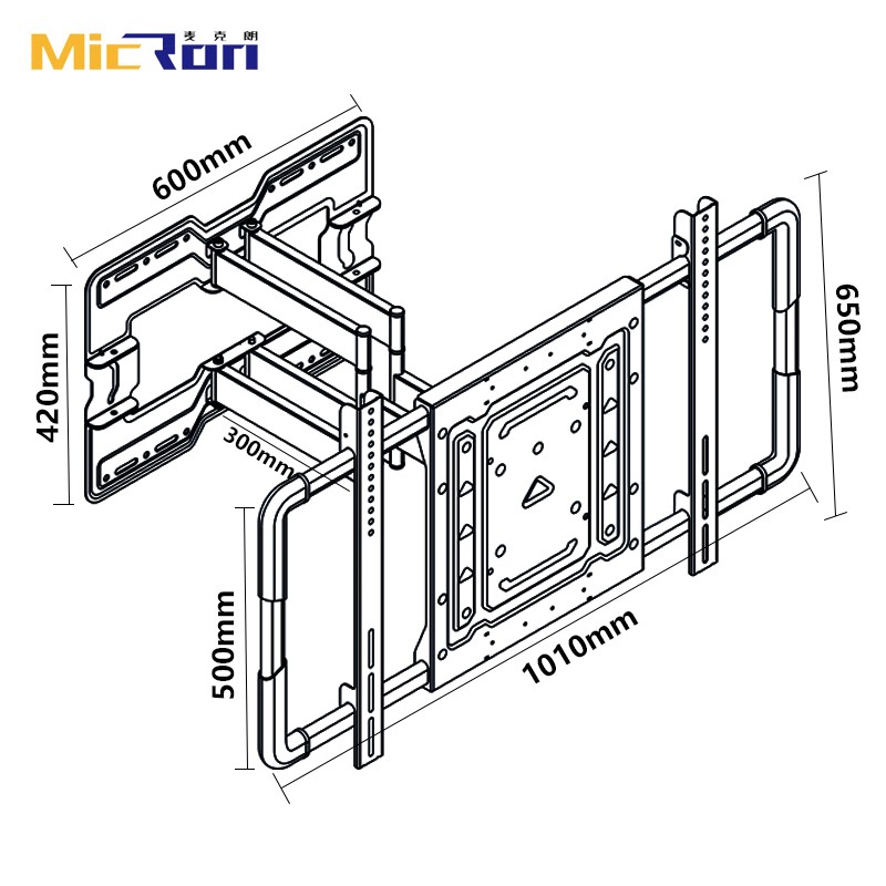 MCR-980ZB Direct Selling Swivel TV mount for 50 to 120 Inches
