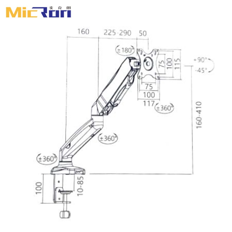 MCR-MSE01 High Quality Monitor Stand For 14 to 32 Inches